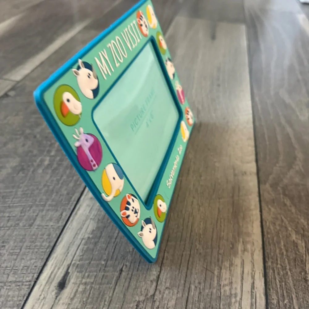 Sacramento Zoo My Zoo Visit Picture Frame 4x6 Teal Animal Souvenir Kids Decor